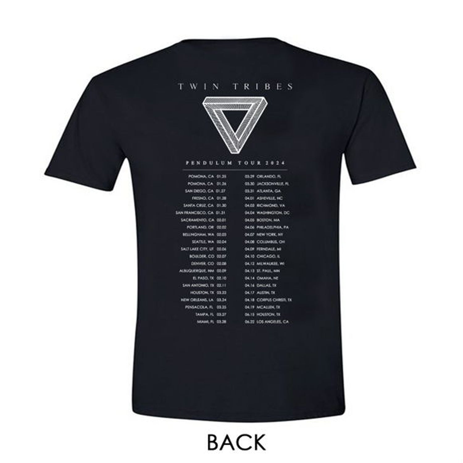 "Pendulum US 2024 Tour" tee